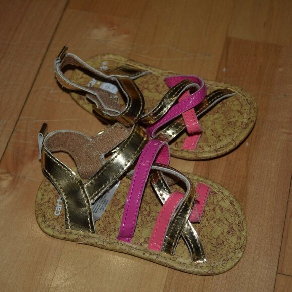 CARTER'S Baby Girls' sz 9-12m Sandals - Picture 3 of 4
